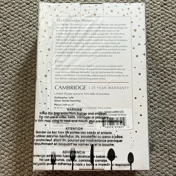 Titanium Color Plated Stainless Steel Flatware - Picture 2 of 3